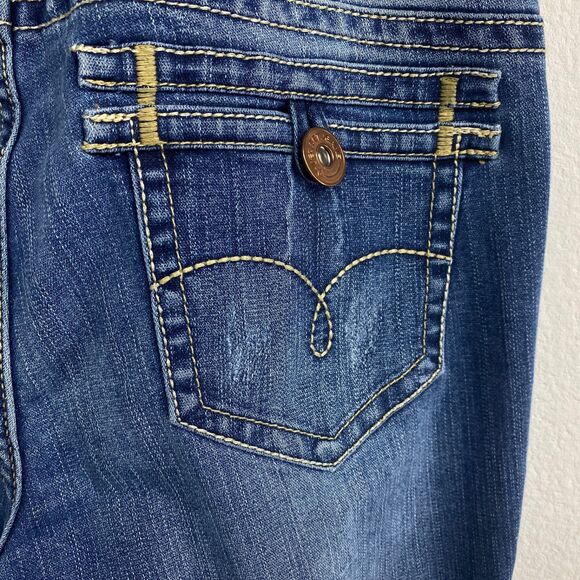 Jet Set Motherhood Maternity Jeans Small Full Belly Panel Pullon Flared Low Rise - Picture 8 of 16